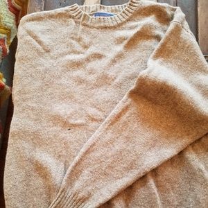 Pendleton wool sweater - Large, tan and handsome